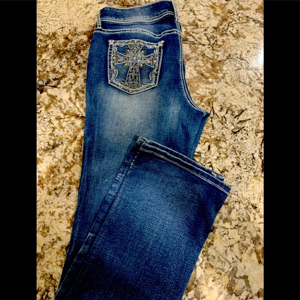 Cross bling jeans